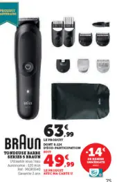 Offre: Tondeuse barbe series 5