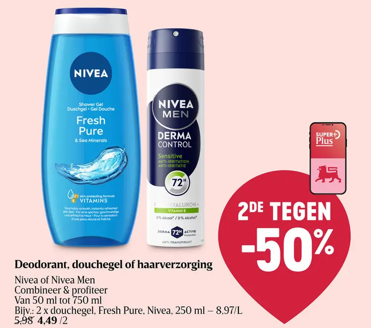 Promotie: Deodorant, douchegel of haarverzorging