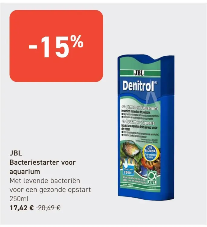Promotie: Bacteriestarter voor aquarium