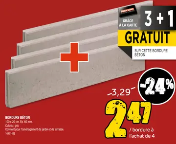 Offre: Bordure béton