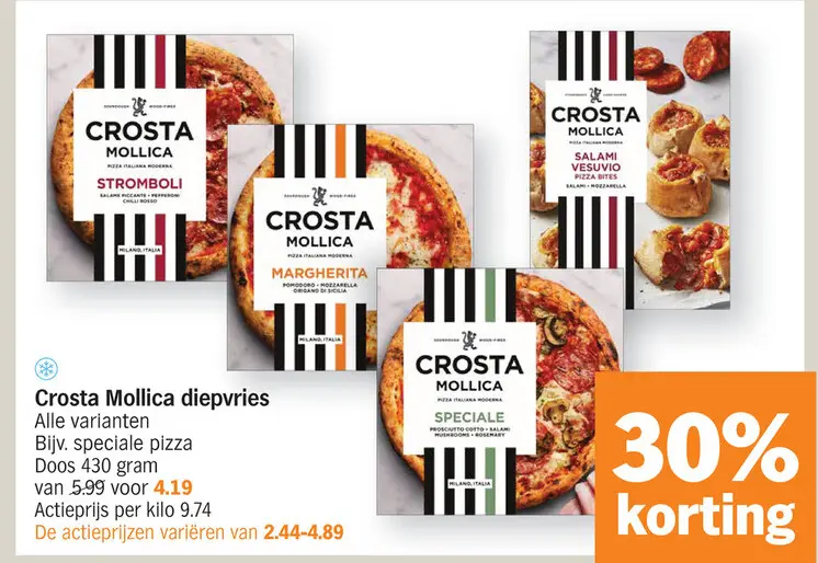 Promotie: Crosta Mollica diepvries