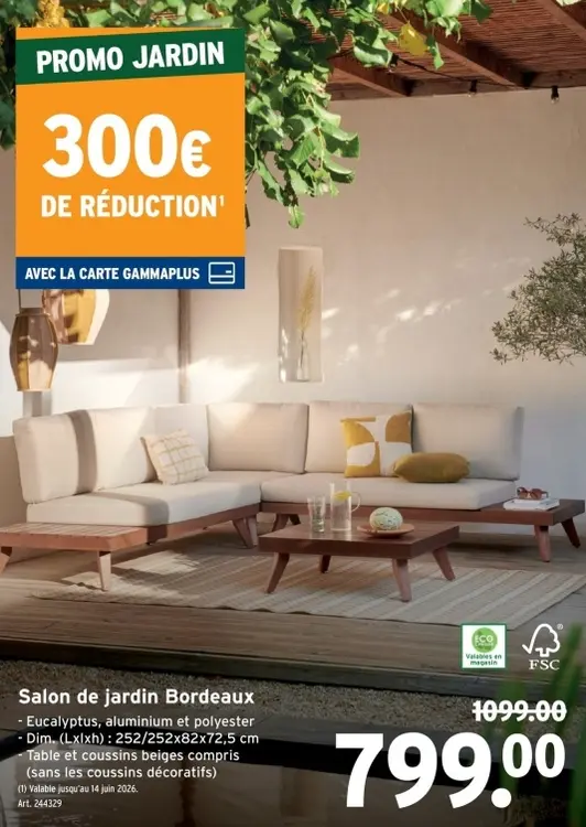 Offre: Salon de jardin Bordeaux