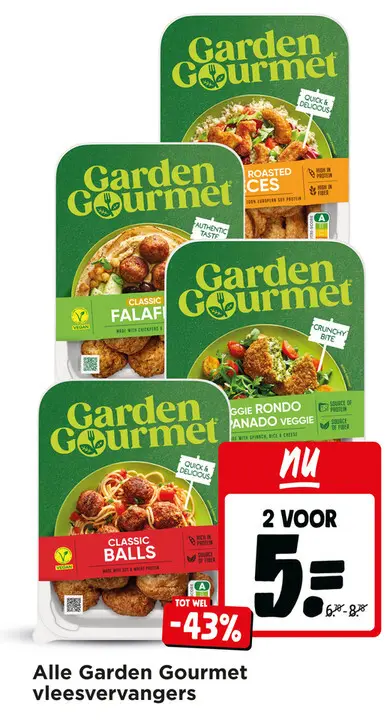 Aanbieding: Garden Gourmet vleesvervangers