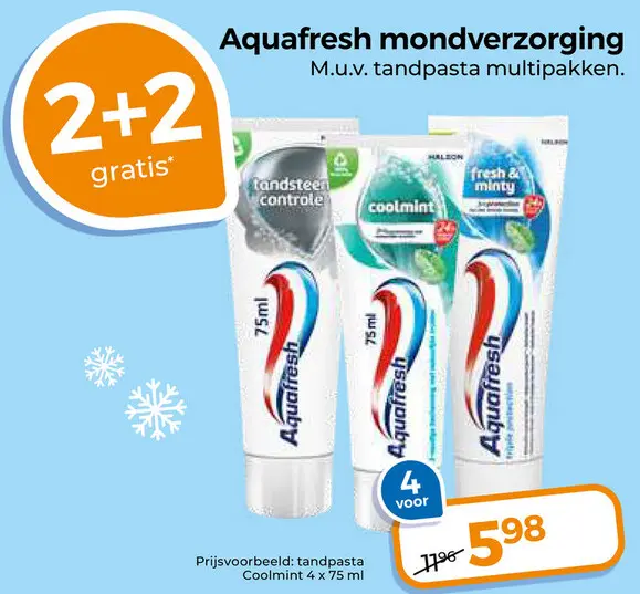 Aanbieding: Aquafresh mondverzorging