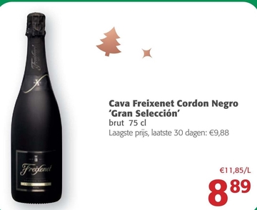 Aanbieding: Cava Freixenet Cordon Negro 'Gran Selección'