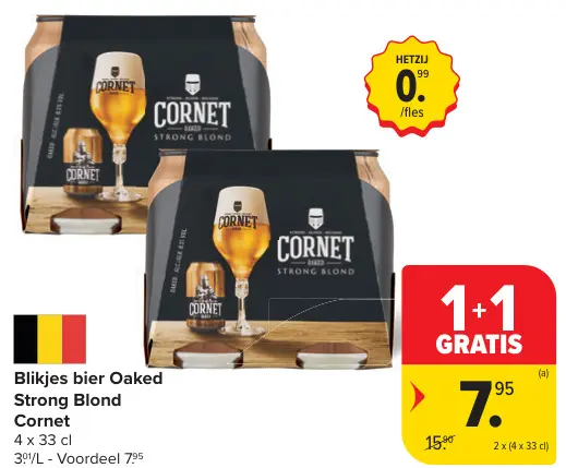 Promotie: Blikjes bier Oaked Strong Blond