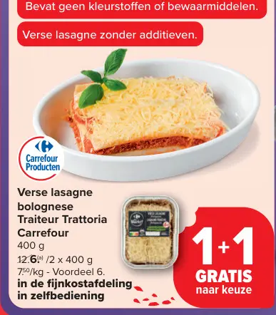 Aanbieding: Verse lasagne bolognese