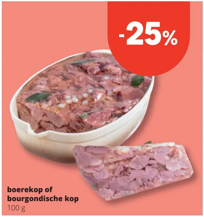 Aanbieding: boerekop of bourgondische kop