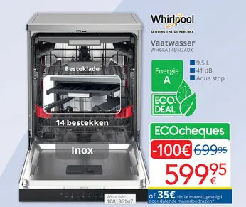 Promotie: Vaatwasser WH6FA14BN7A0X