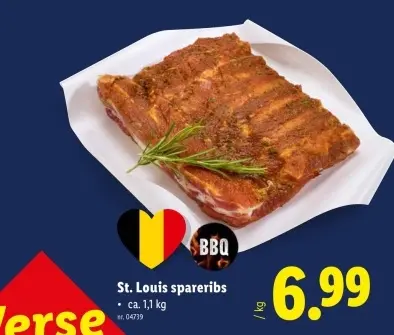 Promotie: St. Louis spareribs