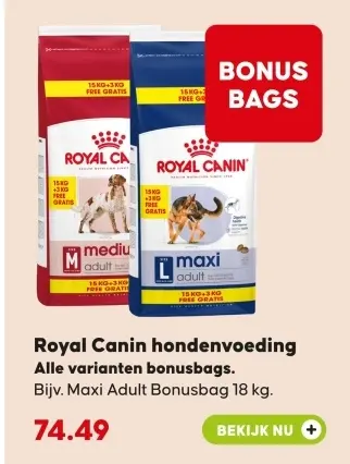 Aanbieding: hondenvoeding