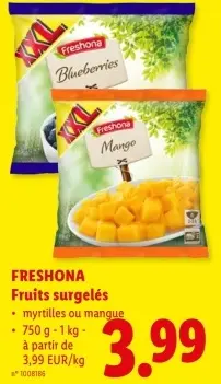Offre: Fruits surgelés