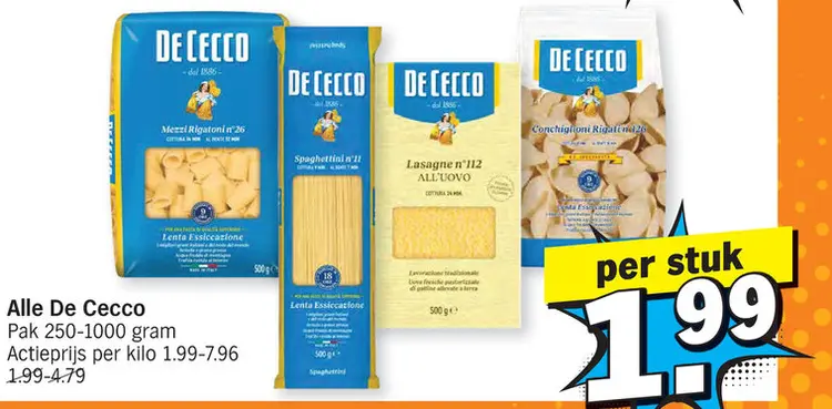Promotie: De Cecco Pasta