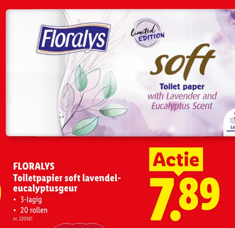 Promotie: Toiletpapier soft lavendel-eucalyptusgeur
