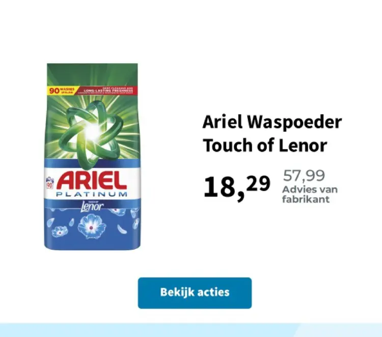 Promotie: Waspoeder Touch of Lenor