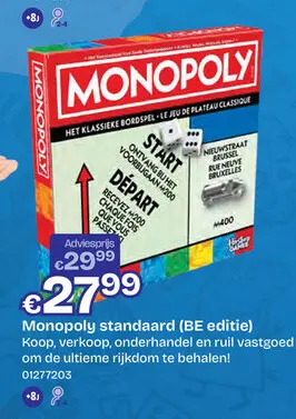 Promotie: Monopoly standaard (BE editie)