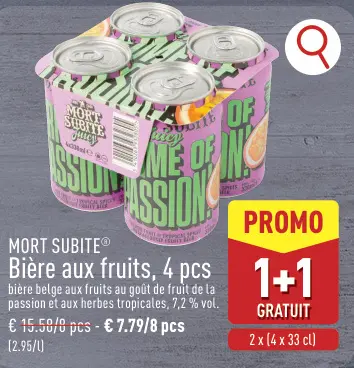 Offre: Bière aux fruits, 4 pcs