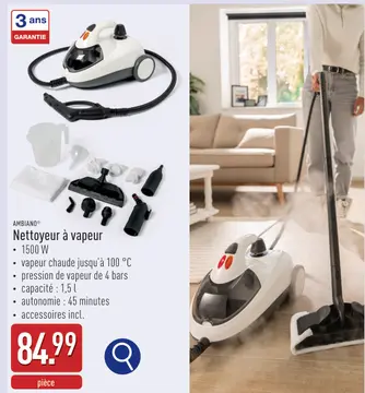 Offre: Nettoyeur à vapeur