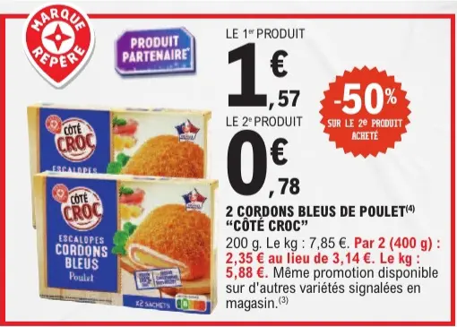 Offre: Cordons Bleus de Poulet