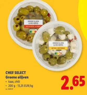 Promotie: Groene olijven