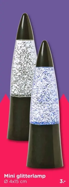 Aanbieding: Mini glitterlamp