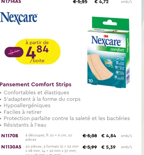 Offre: Pansement Comfort Strips