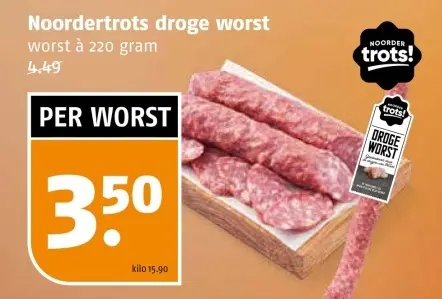 Aanbieding: Droge worst
