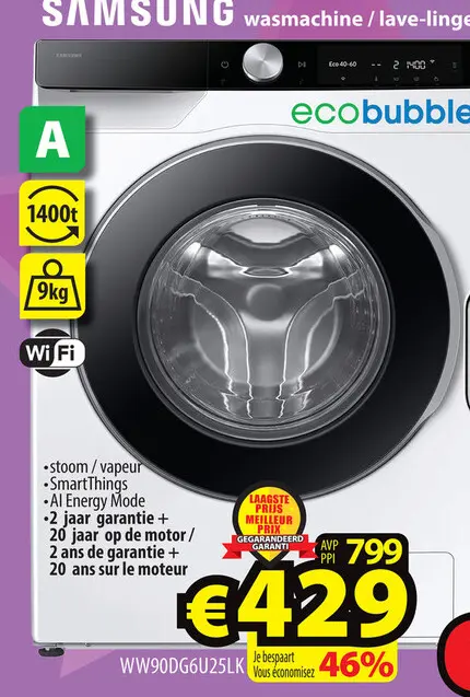 Offre: wasmachine / lave-linge