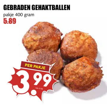 Aanbieding: Gebraden gehakt ballen