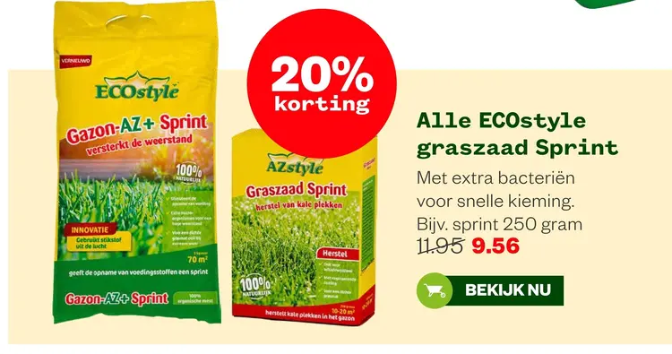 Aanbieding: ECOstyle graszaad Sprint