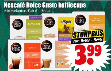 Aanbieding: Nescafé Dolce Gusto koffiecups