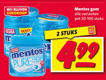 Aanbieding: Mentos gum