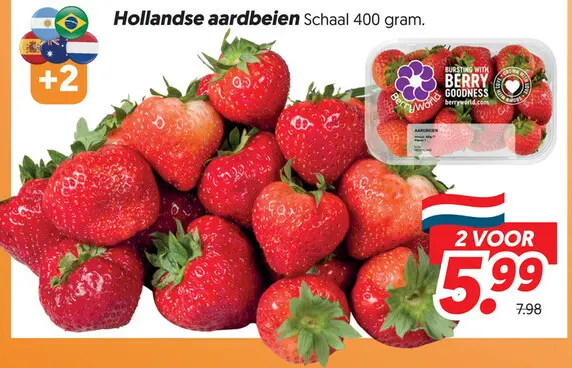 Aanbieding: Hollandse aardbeien