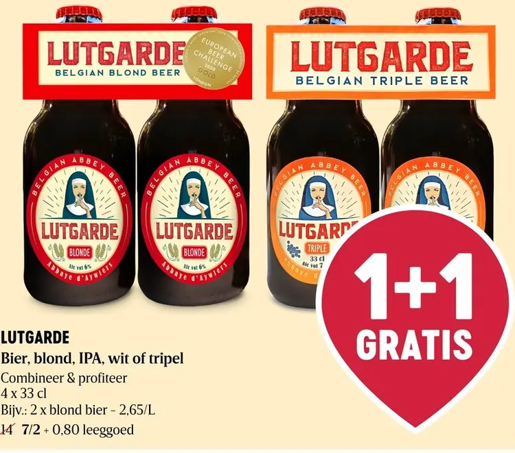 Promotie: Lutgarde Bier, blond, IPA, wit of tripel