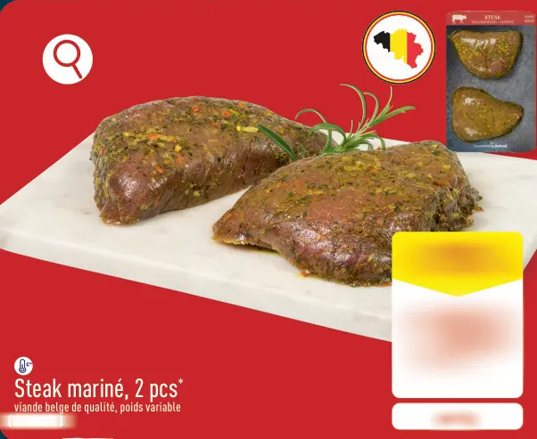 Offre: Steak mariné