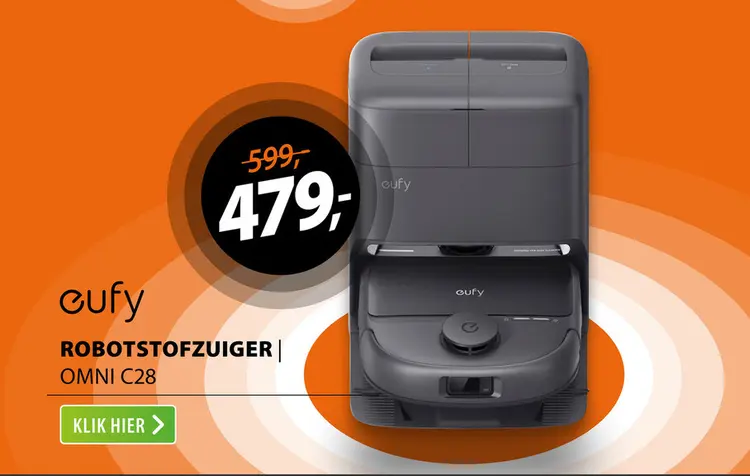 Aanbieding: Eufy Robot Vacuum Omni C28 Zwart