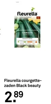 Aanbieding: Fleurella courgette-zaden Black beauty