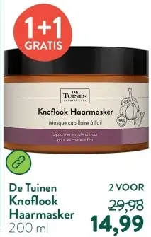 Aanbieding: Knoflook Haarmasker