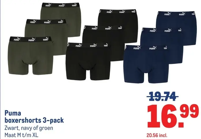 Aanbieding: Puma boxershorts