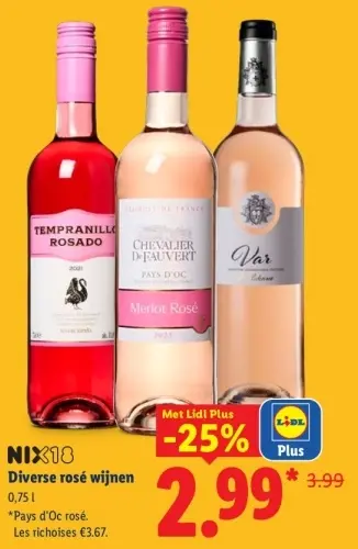 Aanbieding: Diverse rosé wijnen