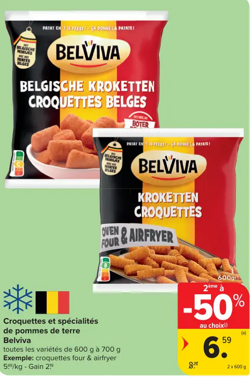 Offre: Croquettes et spécialités de pommes de terre
