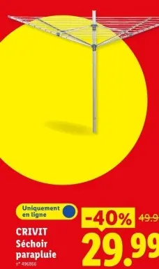 Offre: Séchoir parapluie