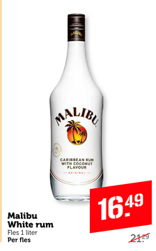 Aanbieding: Malibu White rum 