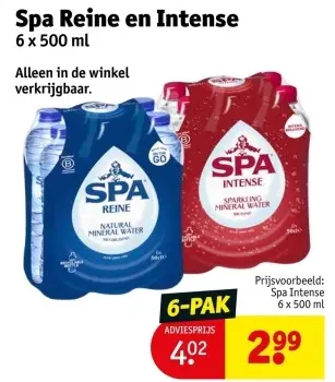 Aanbieding: Spa Reine en Intense