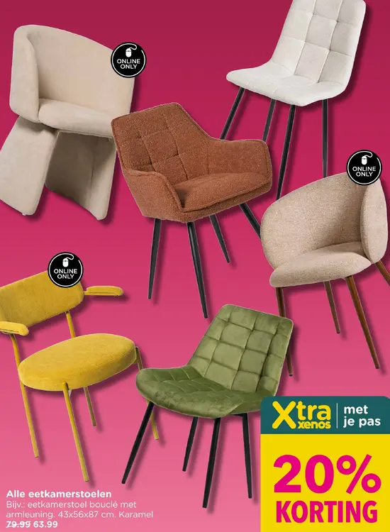 Aanbieding: Alle eetkamerstoelen