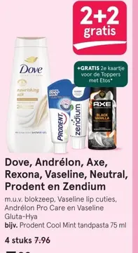 Aanbieding: Dove, Andrélon, Axe, Rexona, Vaseline, Neutra