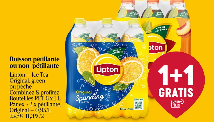 Offre: Boisson pétillante ou non-pétillante