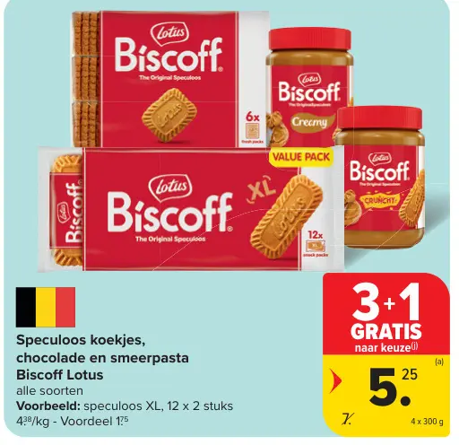 Promotie: Speculoos koekjes, chocolade en smeerpasta