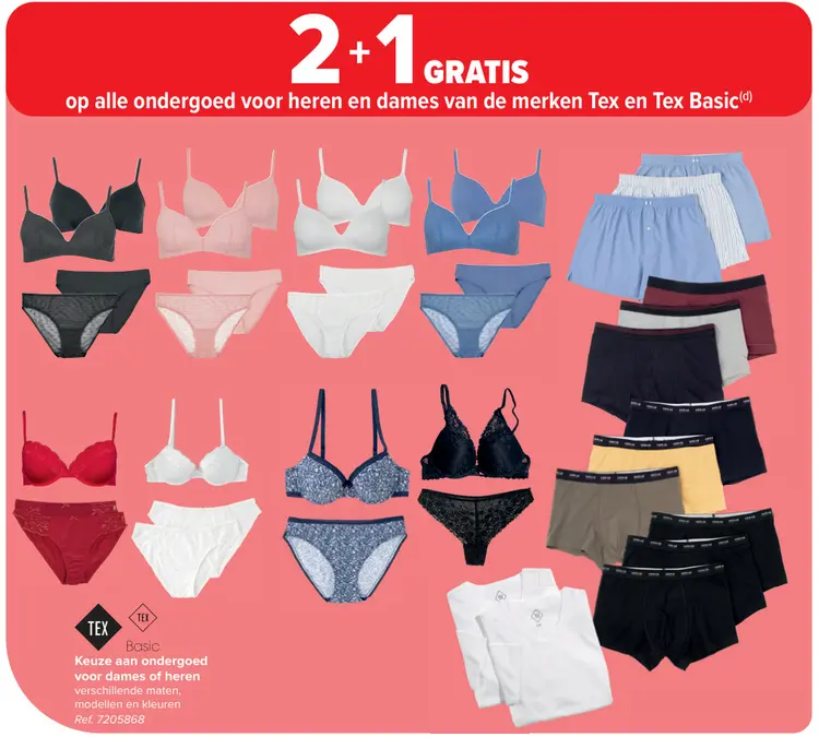 Promotie: Ondergoed voor dames of heren
