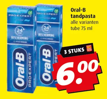 Aanbieding: Oral-B tandpasta